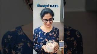 Overnight OATS  A healthy and easy breakfast option healthylifestyle overnightoats [upl. by Wamsley]