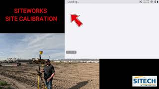 Siteworks Site Calibration Base setup Rover setup Complete Process [upl. by Perlman]