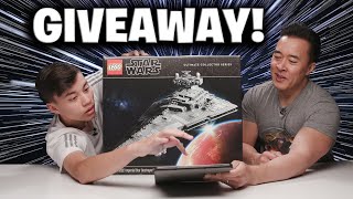 LETS GIVEAWAY THIS 700 LEGO SET Lego UCS Imperial Star Destroyer [upl. by Prussian]