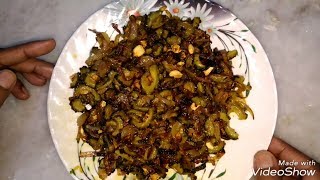 KARELE KA BHUJIA  THE LATEST ONION VERSION OF KARELA KA BHUJIA  VERY TASTY [upl. by Nymassej]