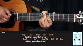 Como Tocar  Just The Way You Are  Billy Joel  Tutorial para guitarra  Acordes Originales [upl. by Fasto]