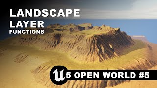 UE5 Open World 5  Procedural Landscape Material  Textured Landscape Layer Functions [upl. by Birdella]