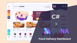 Food Delivery Dashboard Speed Code With C VBNET  Using GunaFramework [upl. by Elleinahc]