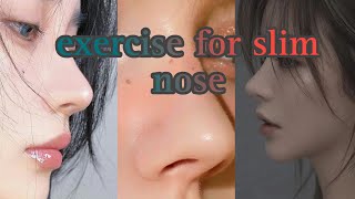 exercise for slim nose glowupskincarehealthtipsbeautytips facecare exercise [upl. by Eerolam]