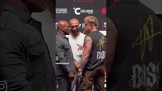 INTENSE Face Off  Mike Tyson vs Jake Paul [upl. by Charmane]