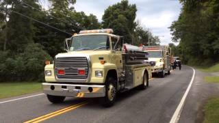 Palenville Firefighters Parade part 1 [upl. by Frendel589]