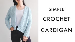 Super Soft amp Easy Crochet Cardigan  Cuddly Cardigan Crochet Tutorial [upl. by Atikir]