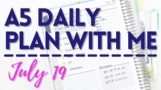 DAILY PLAN WITH ME  PLUM PAPER DAILY  719 [upl. by Dnalrag]