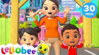 Happy Place  Lellobee City Farm  Kids 30 Minutes of Cartoons amp Nursery Rhymes  Moonbug Kids [upl. by Alli317]