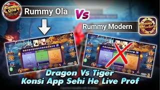 Rummy Ola Vs Rummy Modern Dragon vs Tiger Tricks  New Rummy App Dragon vs Tiger Winning Tricks [upl. by Oflodur863]