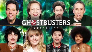 Ghostbusters Afterlife Cast Interviews  Paul Rudd Carrie Coon Jason Reitman Ivan Reitman  MORE [upl. by Weinstock]