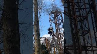 short Falcon rollercoaster Duinrell Theme Park Netherlands [upl. by Romain61]