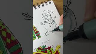 Tuto 10 décembre  bonhomme de neige ⛄️ [upl. by Belmonte]