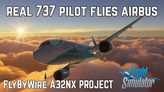 Can a Real 737 Captain fly the FlyByWire A320 NEO in Microsoft Flight Simulator [upl. by Zellner]