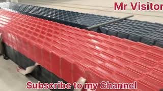 Plastic Advanced Roof bricks technology china business [upl. by Oniuqa]