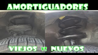 Comparacion entre Amortiguadores Viejos y Nuevos en video [upl. by Catlaina]