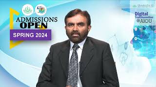 AIOU Admissions  Spring 2024  Phase1  ZiaUlHassnain Naqvi  AIOU [upl. by Illoh]