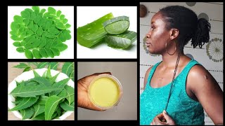 Moringa leafAloe Vera amp Neem leaf Butter Leavein Conditioner for Healthy Natural Hair Growth DIY [upl. by Kuehnel]