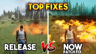 TOP FIXES AFTER UPDATE  BEFORE VS AFTER UPDATE GTA SAN ANDREAS DEFINITIVE [upl. by Hole23]