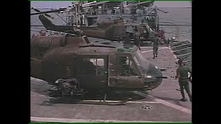 UH 1 Gunship Coming To The Rescue Actual Vietnam Footage Shooting enemy sampans called in by PBR [upl. by Palecek758]