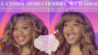 Affordable Wigs  Latisha Sensationnel Synthetic Wig w bangs flamboyage chocolate [upl. by Alyson]