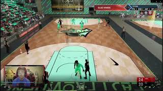 How to Read The Court As A Point Guard NBA2K22 PROAM [upl. by Nirda]