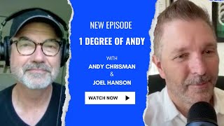 Joel Hanson of PFR on the 1 DEGREE OF ANDY podcast [upl. by Lirbaj]