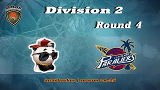 Atlasbasket  Div 2Round 4  COOL PANDA vs CLEVELAND PARALIERS [upl. by Enirhtak]