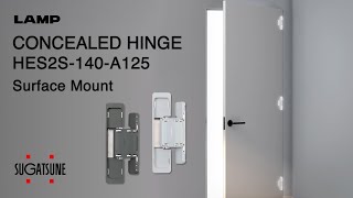 FEATURES Learn More About our CONCEALED HINGE HES2S140A125 Surface Mount  Sugatsune Global [upl. by Elden]