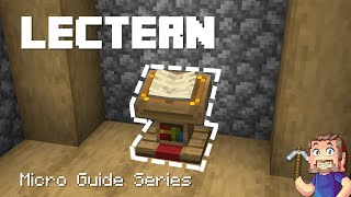 Lectern  Minecraft Guide [upl. by Amluz429]