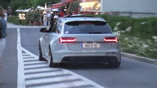 LOUD STRAIGHT PIPED Mercedes C63 AMG Black Series Audi R8 V10 Plus amp RS6 Having Fun In Velden [upl. by Fernandez]