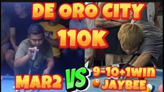 110k CAGAYAN DE ORO 🎱 JAYBEE SUCAL 910 1WIN VS MAR2 CAGAYAN [upl. by Ahras]