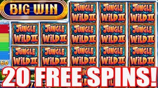 ★★JACKPOT HANDPAY★★37 BETS★★JUNGLE WILD 2 HIGH LIMIT SLOT MACHINE BUENO DINERO MUSEUM SLOTS WMS [upl. by Nylireg261]