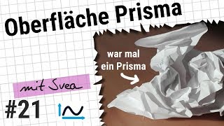 Oberfläche eines Prismas berechnen – mit Svea 21 [upl. by Enelegna588]