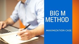 LPPBig M Method Simplex problem maximization case with solved problem  by G N Satish Kumar [upl. by Euqinad]