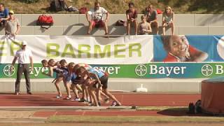 LC Rehlingen mit der besten Ausdauer  3x1000 Meter  U23 DM Leverkusen 2017 [upl. by Procter]