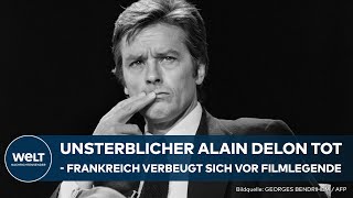 ADIEU ALAIN Tod eines Superstars  Frankreich trauert um seine KinoIkone Alain Delon [upl. by Jen]