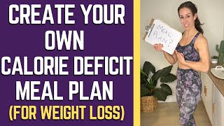 Build Your Own CALORIE DEFICIT DIET Plan For WEIGHT LOSS  Beginners [upl. by Bondie672]