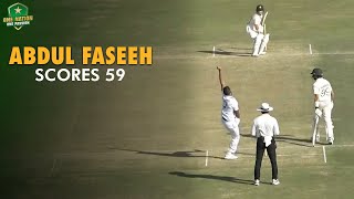 Abdul Faseeh scores 59  Pakistan Shaheens vs Sri Lanka A  2nd FourDay Match 2024 [upl. by Idoux]