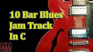 10 Bar Blues Backing Track In C [upl. by Hellah241]