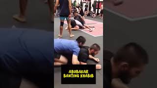 HANYA ABUBAKAR YANG BISA BANTING KHABIB🔥 islammakhachev mma makhachev khabib khabibnurmagomedov [upl. by Osanna391]