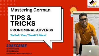 Mastering German Pronominal Adverbs DaAuf Zum and Damit Explained germanlanguage german [upl. by Rior]