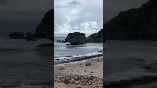 Heading down the beach in Bathsheba Barbados shorts travel barbados [upl. by Haldeman]