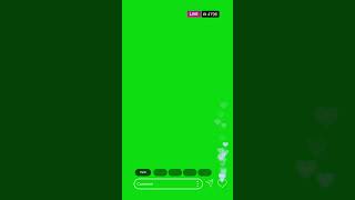 Instagram live screen free green screen video insta live window with view count and like animation [upl. by Yurt]