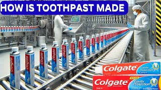 How COLGATE TOOTHPASTE is MADE 🦷 Inside COLGATE Factory SECRETS [upl. by Ahsienod]