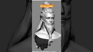 3D Hair Sculpture blender 3dart [upl. by Morgenthaler418]