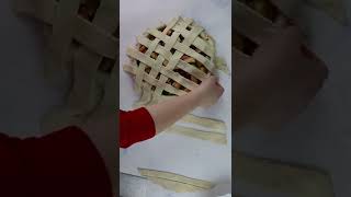 How to make a lattice crust on your pie [upl. by Adnowal773]