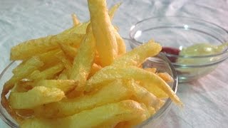 como hacer PAPAS O PATATAS FRITAS PERFECTAS Y CRUJIENTES [upl. by Harberd]