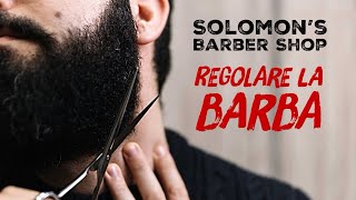 Regolare la barba  Solomon’s Barber Shop [upl. by Nerhtak]