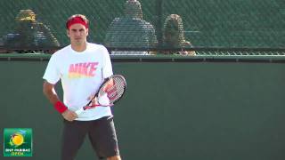 Roger Federer Forehands and Backhands in HD  Indian Wells Pt 05 [upl. by Ahsinrac]